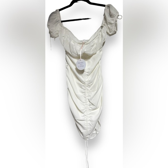 REVOLVE MORE TO COME Emily Off Shoulder Dress in White - Picture 5 of 6